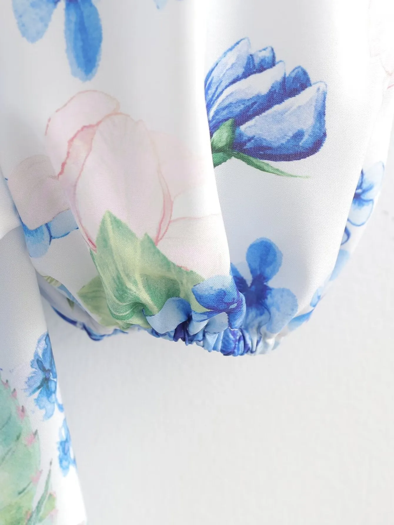 Lark Floral Bubble Sleeve Dress