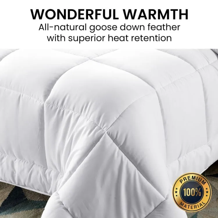 LAURA HILL 800GSM GOOSE DOWN FEATHER COMFORTER DOONA