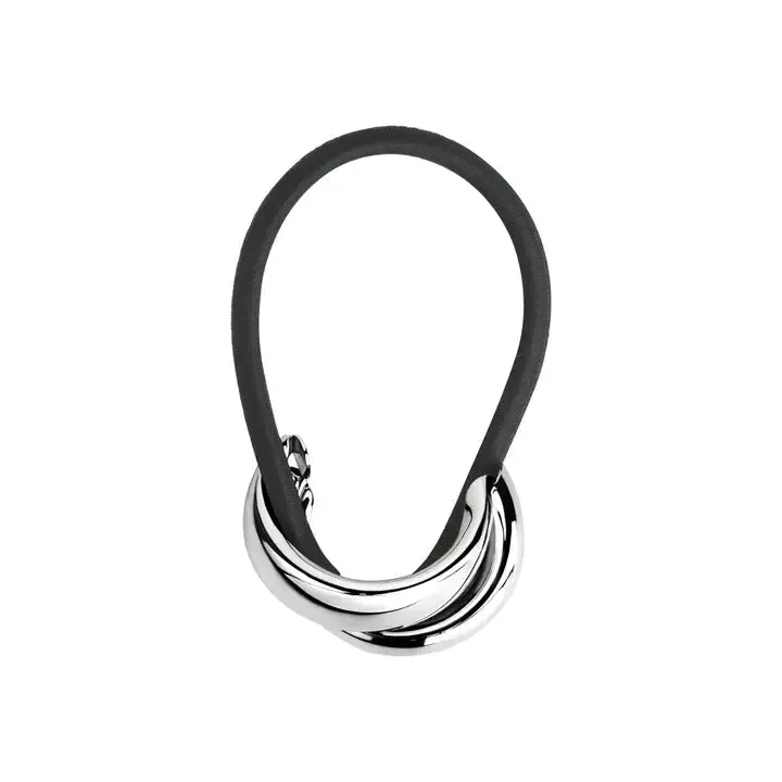 Limlim - Bold Crossover Hair Tie (Silver)