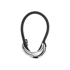Limlim - Bold Crossover Hair Tie (Silver)