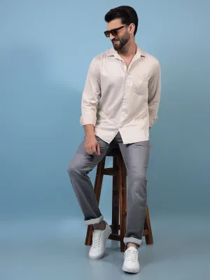 Men's Beige Shirt