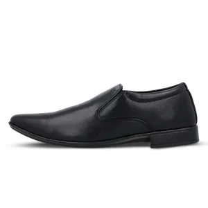 Men's Leather formals loafer Shoes - WF6302 Black