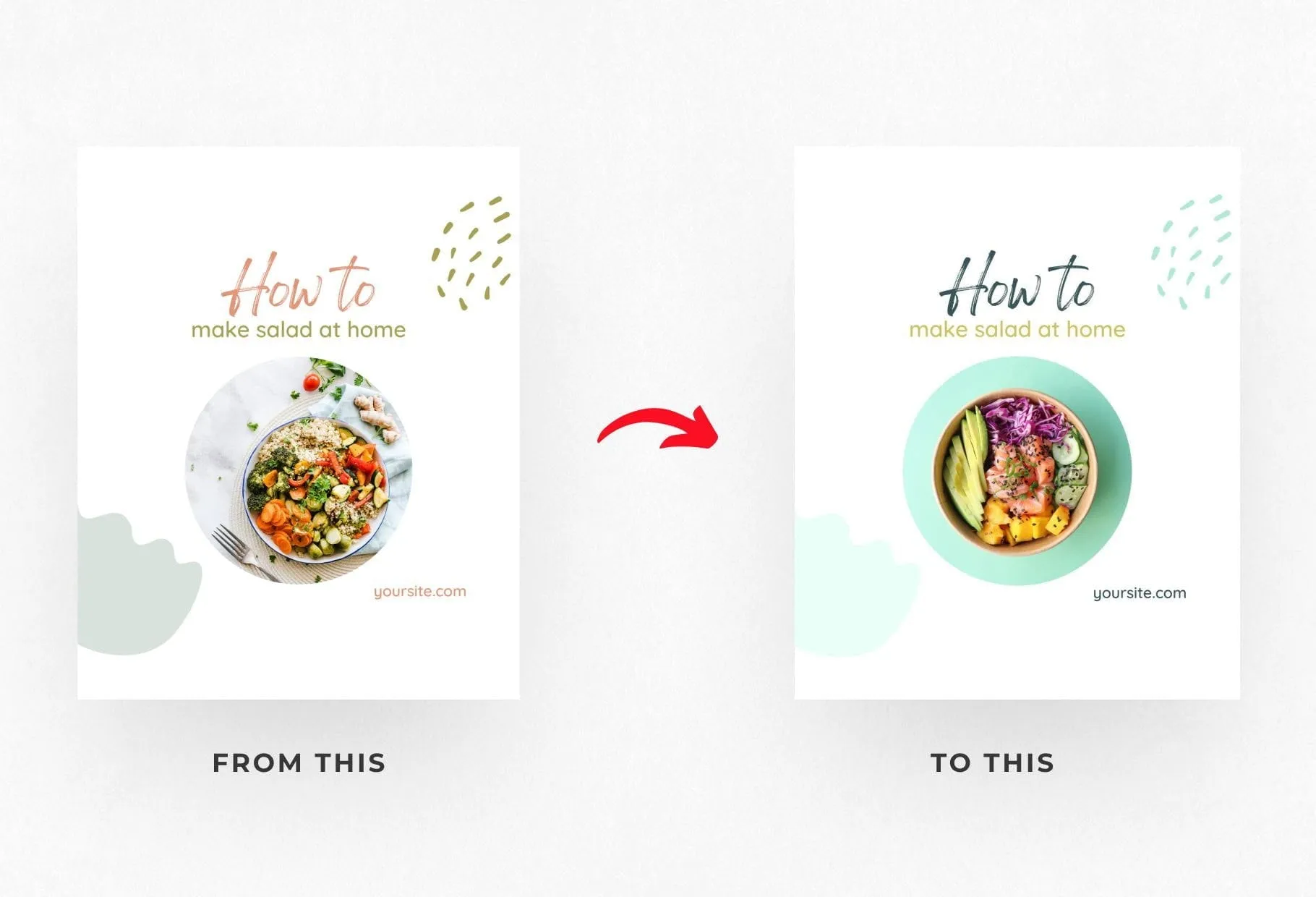 Mila Food and Nutrition 6-Page Carousel Canva Template