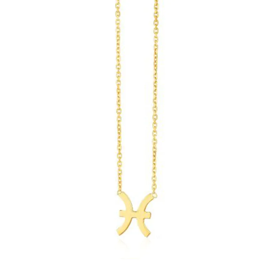 Mini Gold Zodiac Necklace