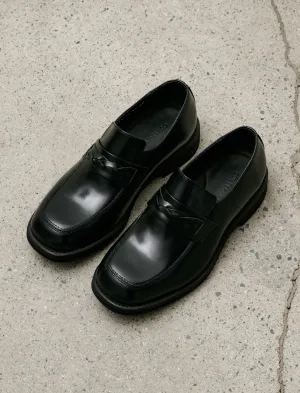 Nakano Shoe Glazed Black Leather M