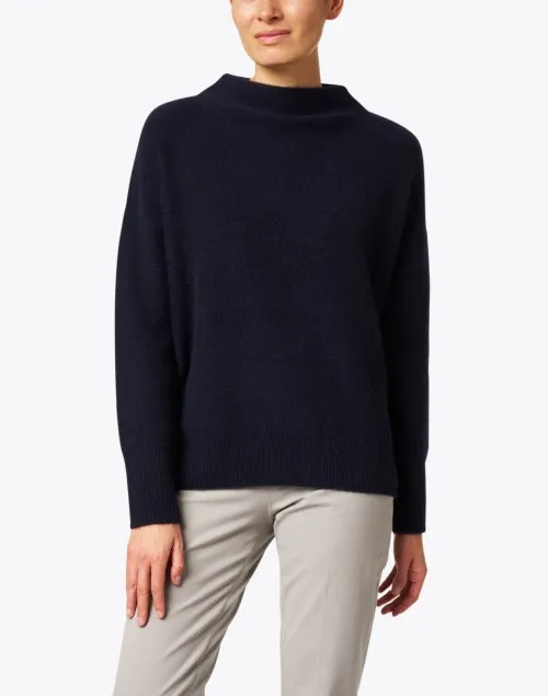 Navy Boiled Cashmere Sweater