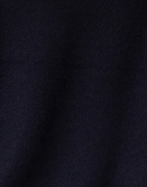 Navy Boiled Cashmere Sweater