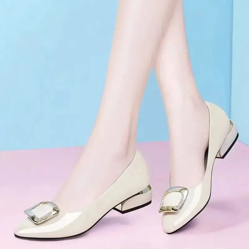 New styles low heel shoes ladies pumps shoes for women