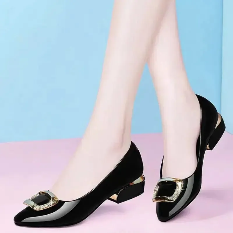 New styles low heel shoes ladies pumps shoes for women