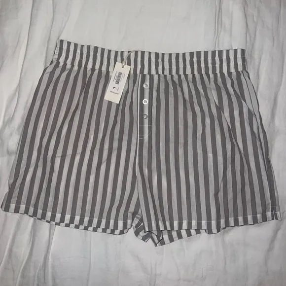 NWT Z Supply Co-Ed Striped Boxer in Dusty Taupe