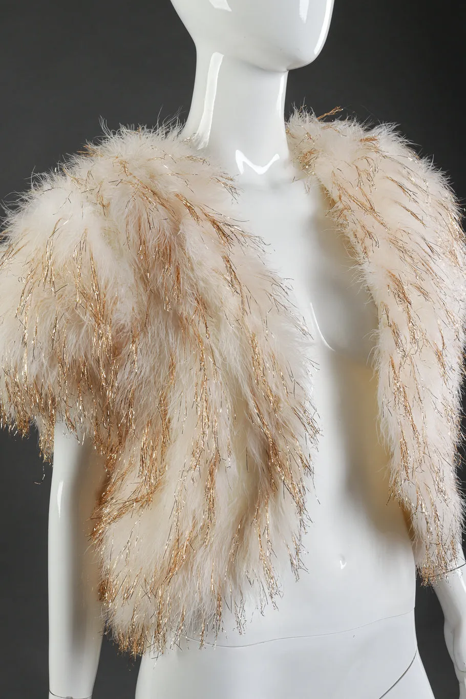 Ostrich Feather Tinsel Vest