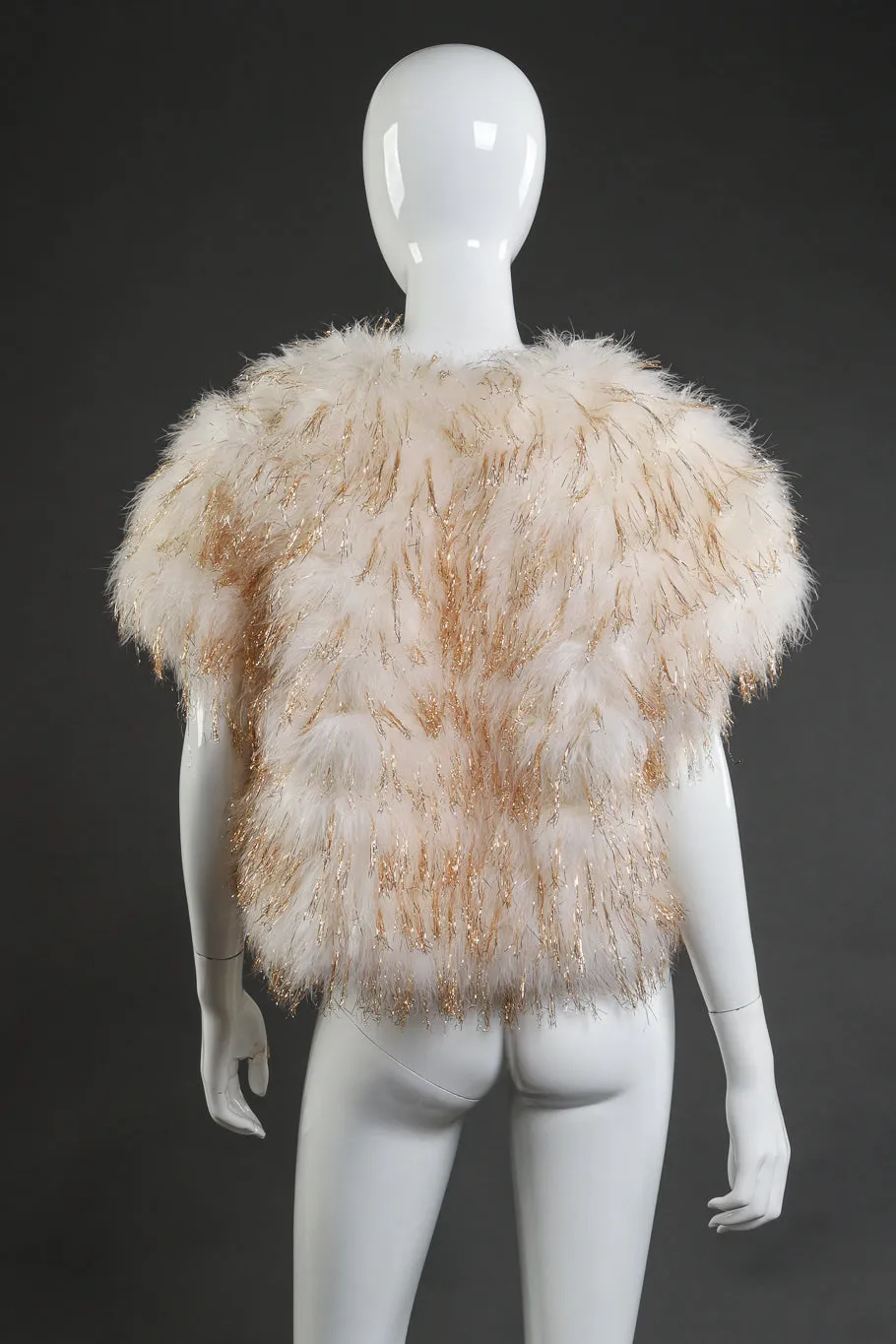 Ostrich Feather Tinsel Vest