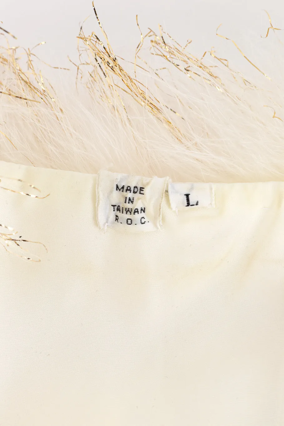 Ostrich Feather Tinsel Vest
