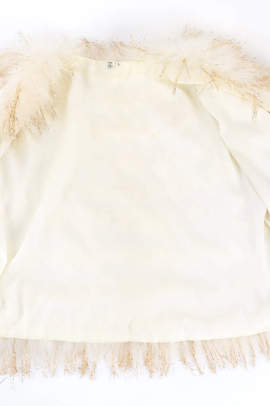 Ostrich Feather Tinsel Vest