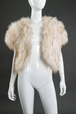 Ostrich Feather Tinsel Vest