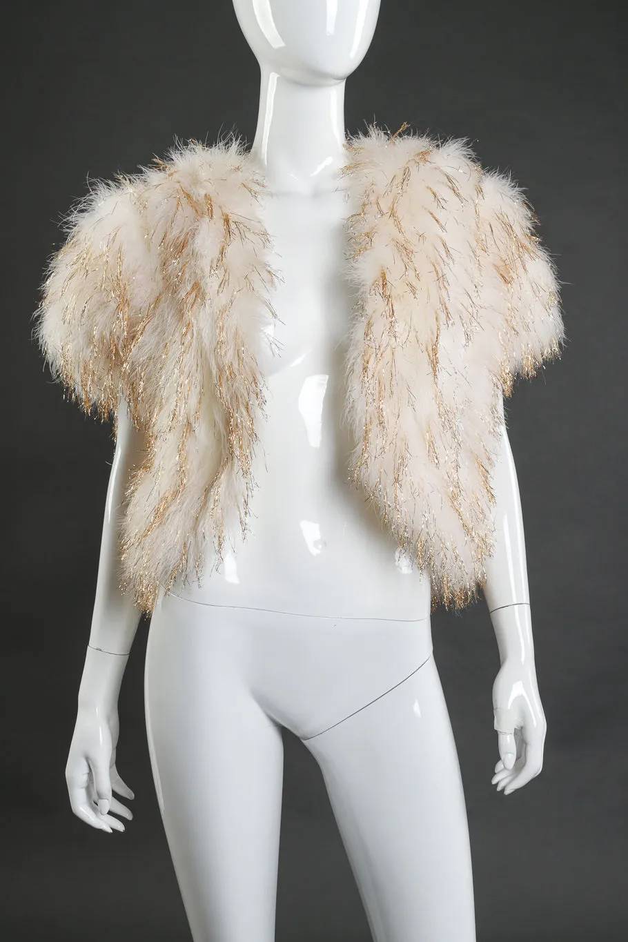 Ostrich Feather Tinsel Vest