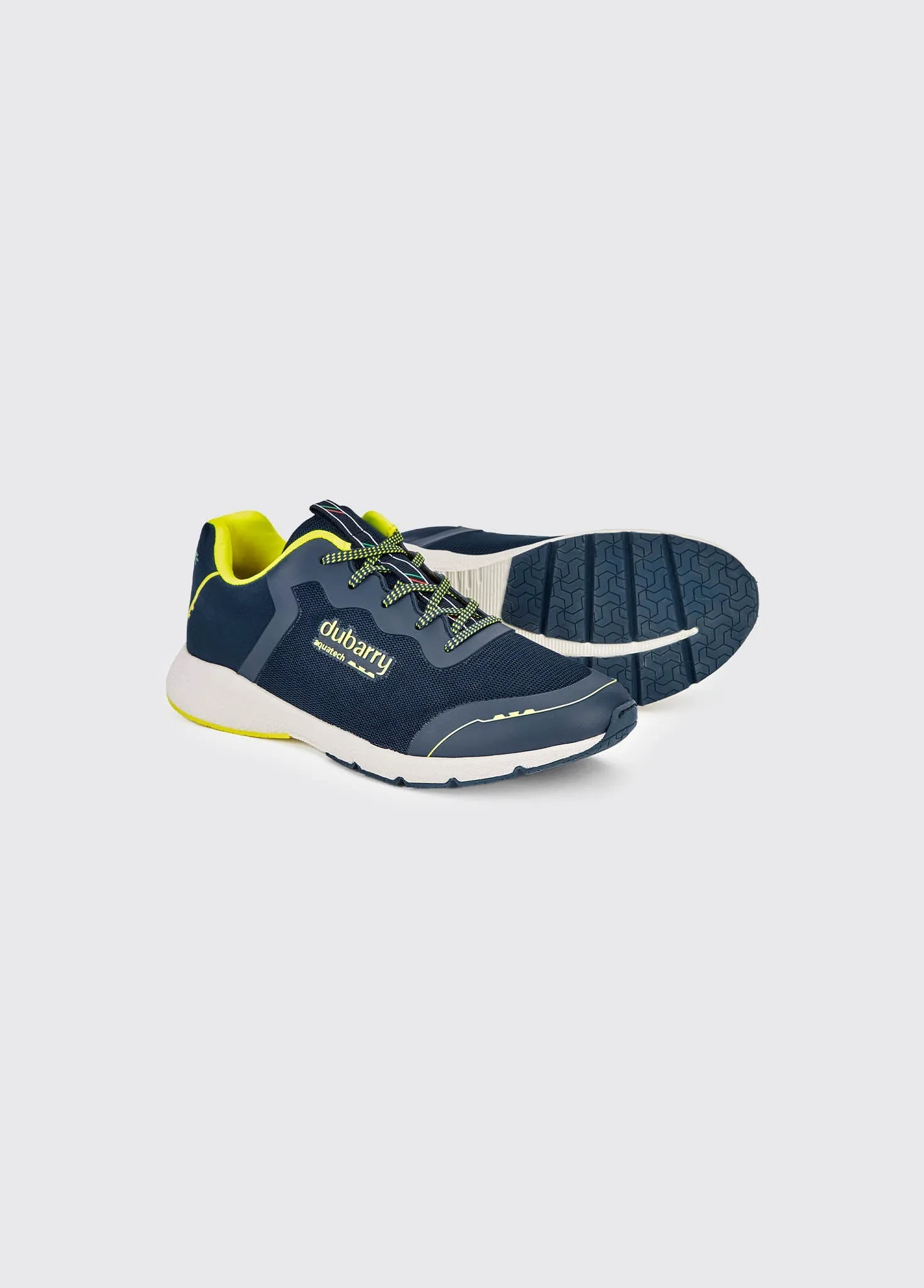 Palermo Men's Lightweight Sporty Sneaker - Navy/Citrus
