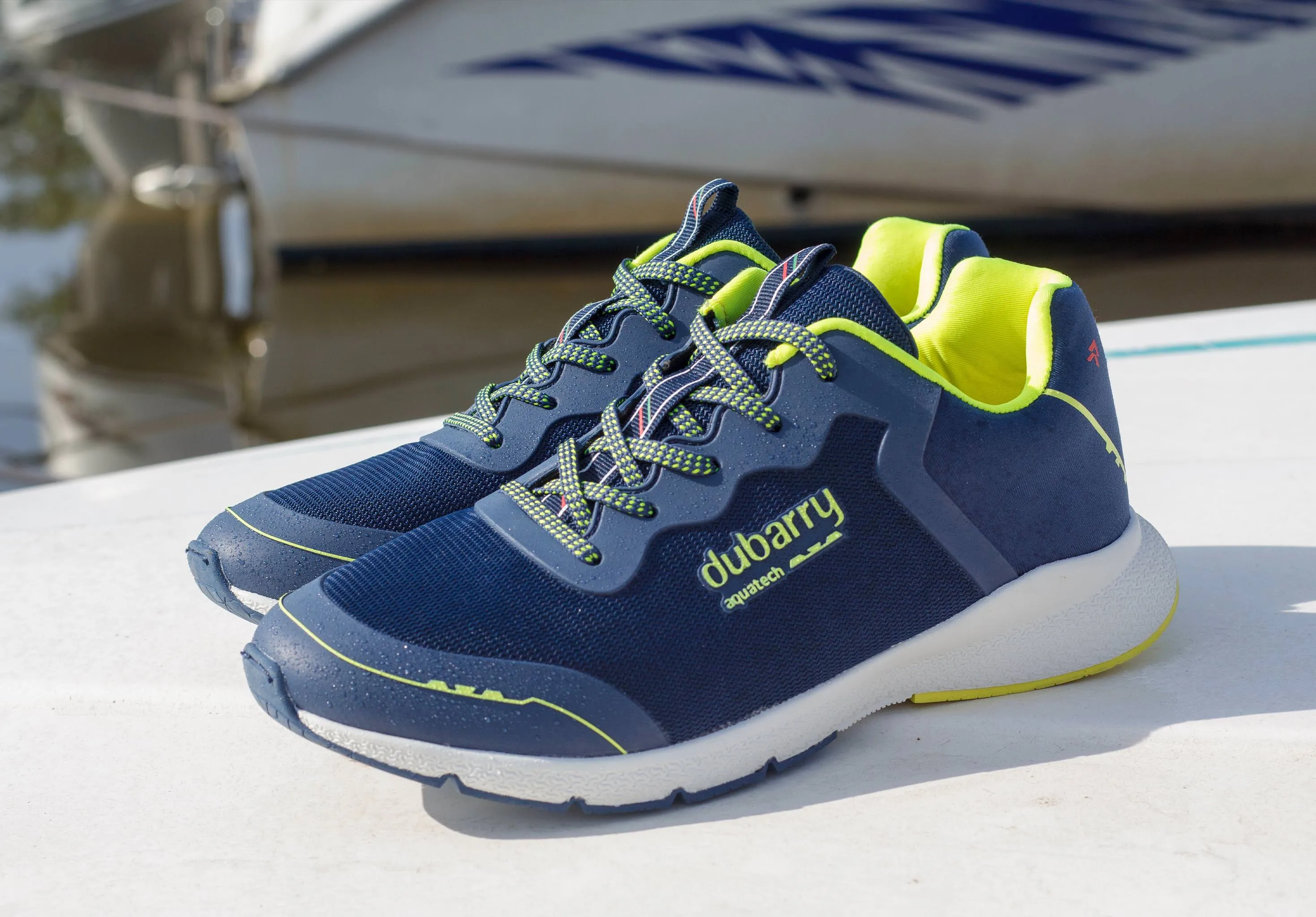 Palermo Men's Lightweight Sporty Sneaker - Navy/Citrus
