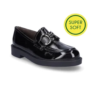 PAUL GREEN 1008 Chunky Loafer-BLACK PATENT
