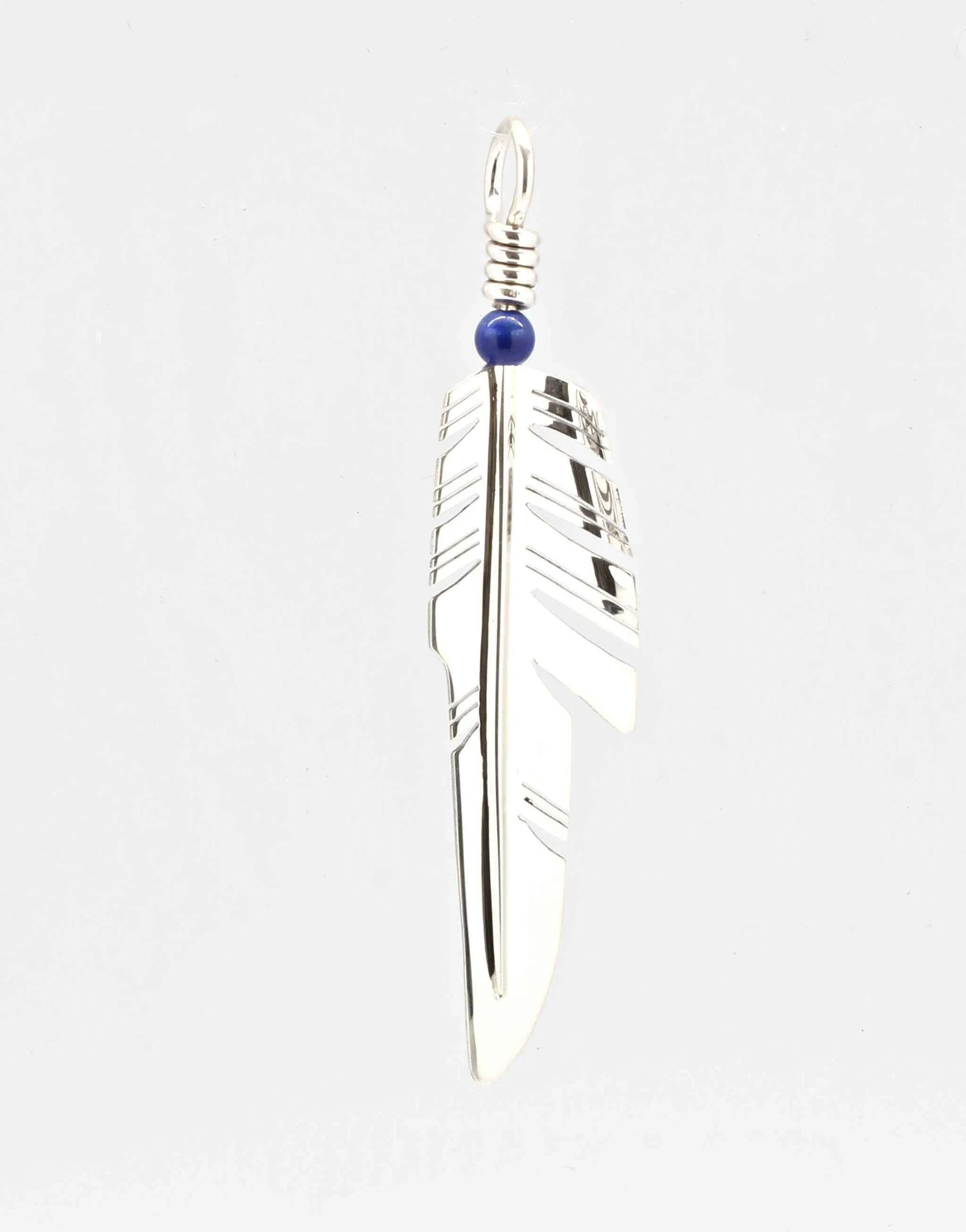 Piked Feather Pendant