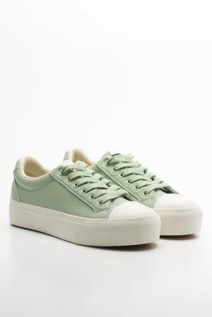 Platform Sneakers Sage