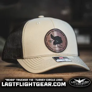 "BEIGE" TRUCKER 112 | TURKEY CIRCLE LOGO