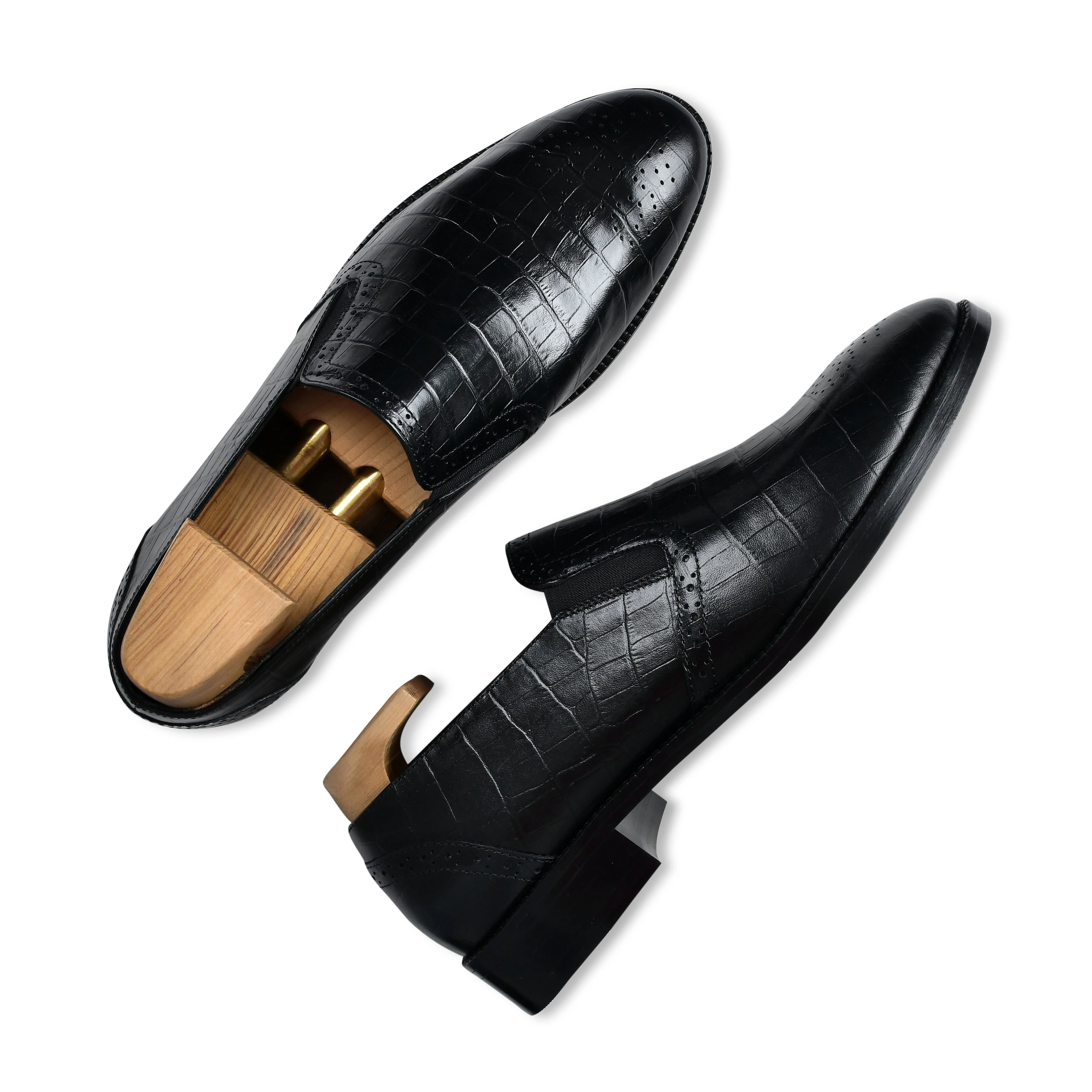 ROY | BLACK FULL CROCO
