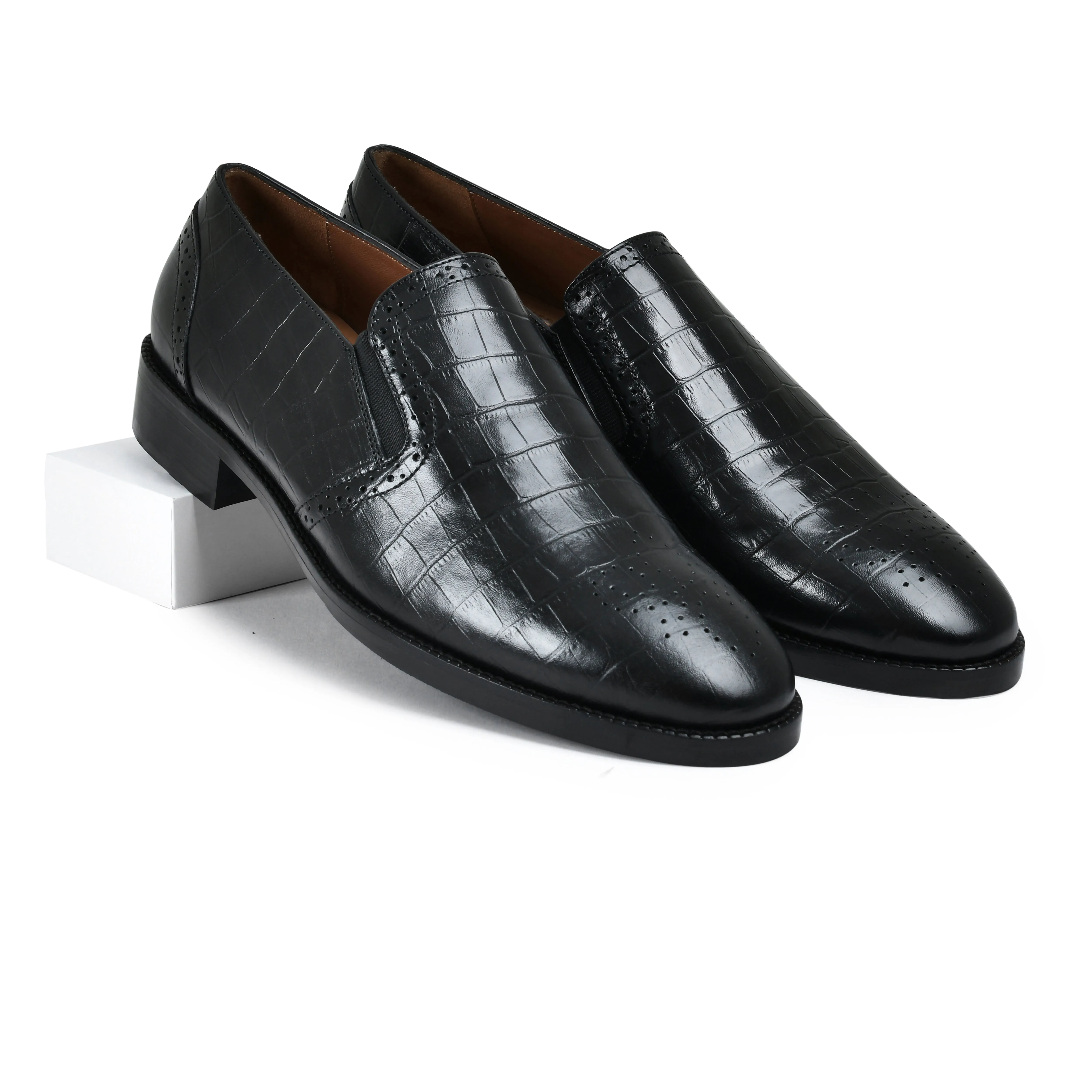 ROY | BLACK FULL CROCO