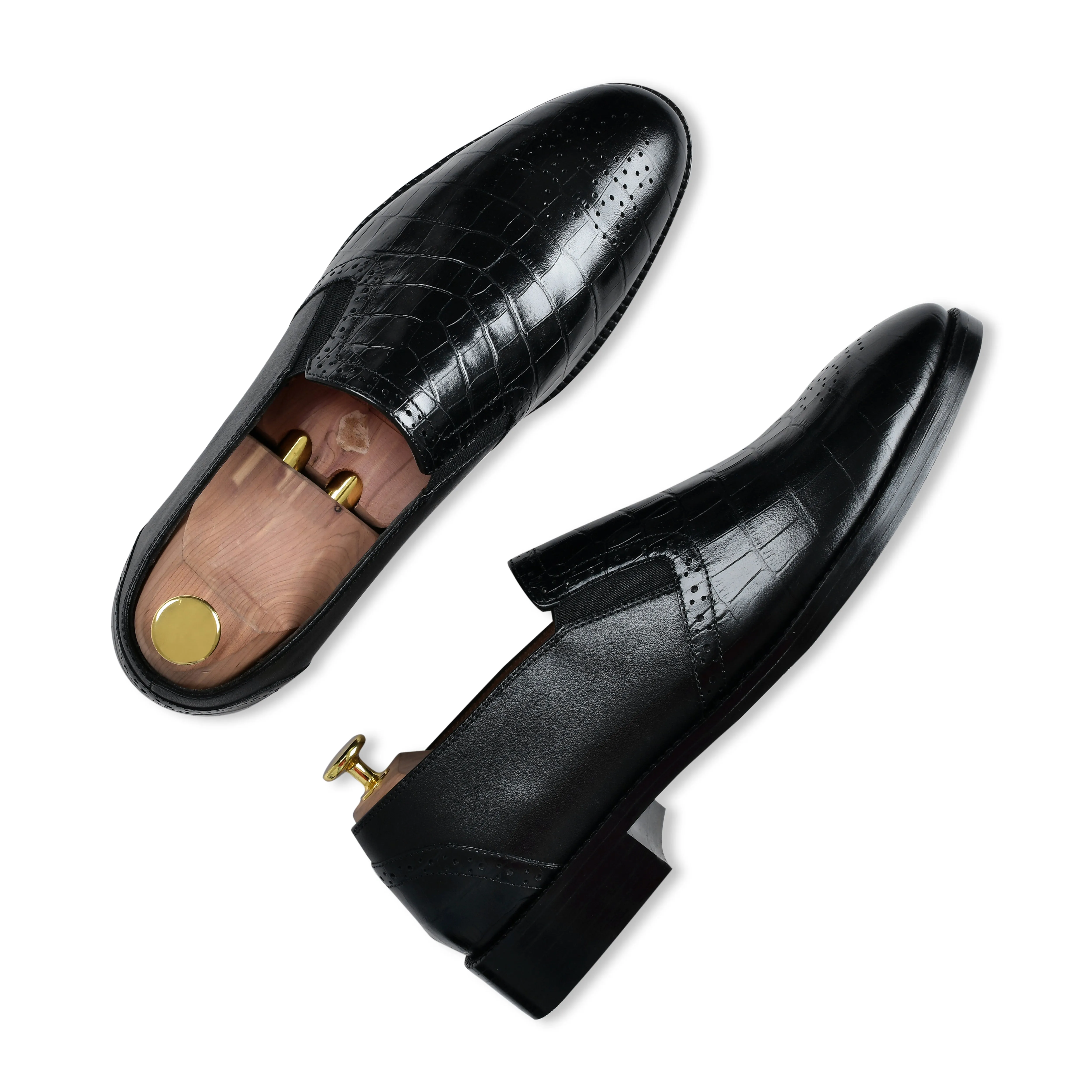 ROY | BLACK HALF CROCO