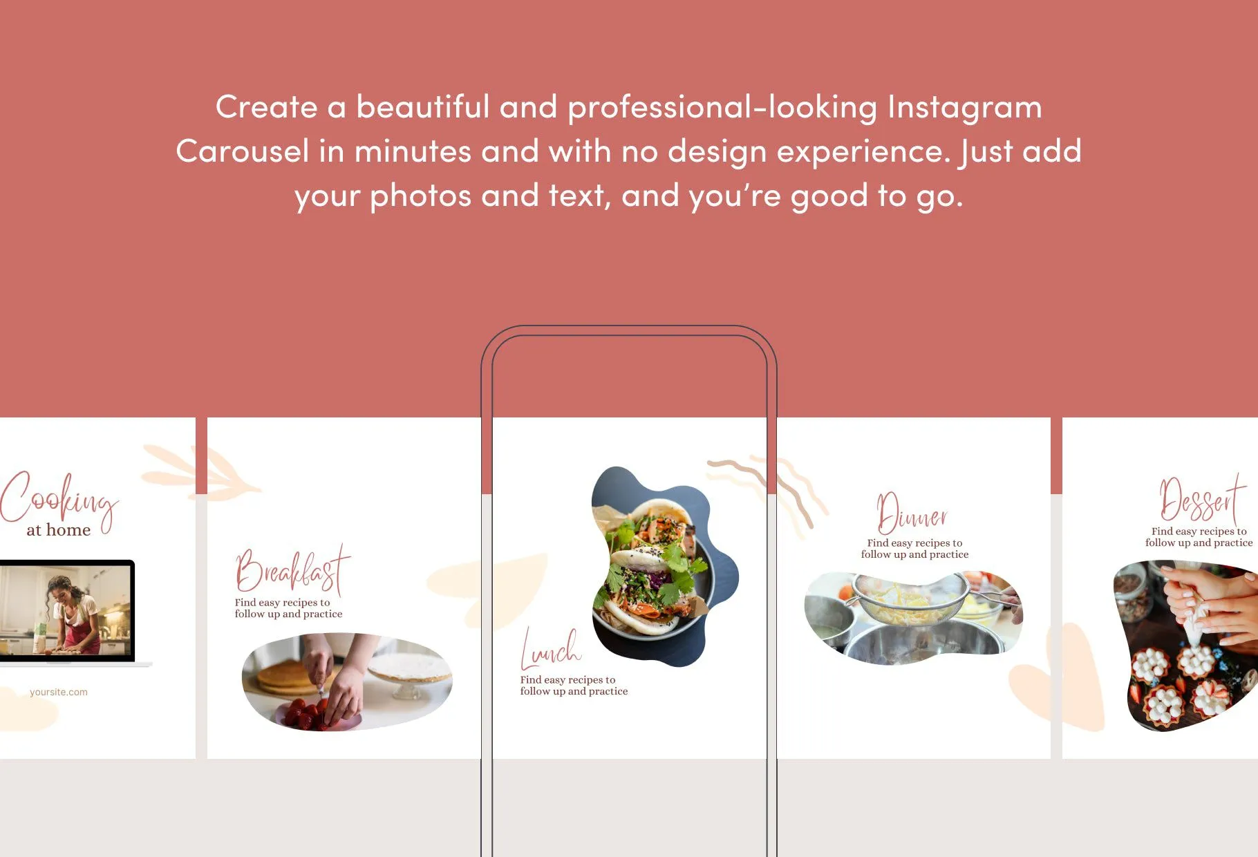 Sam Food and Nutrition 6-Page Carousel Canva Template