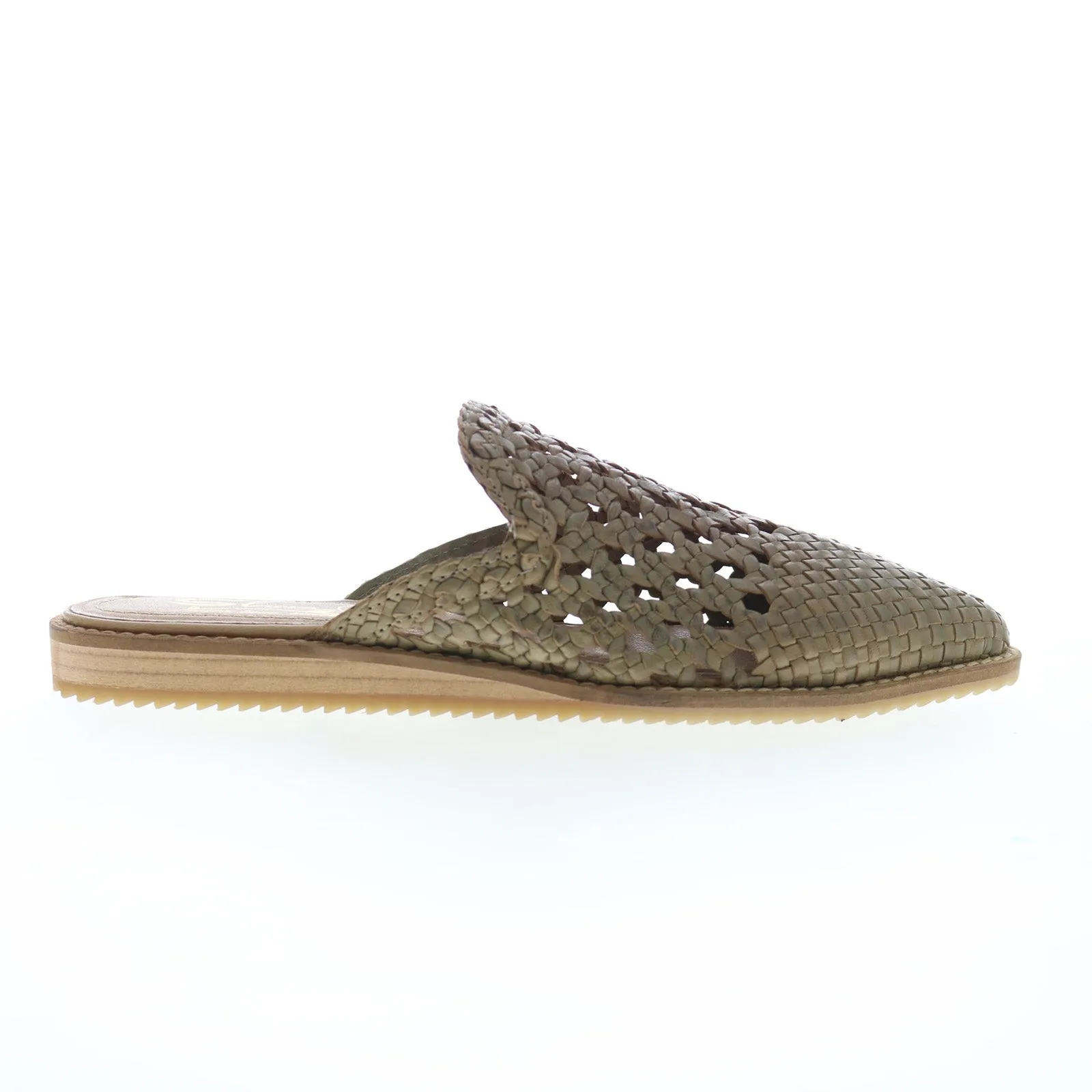 Sbicca Bristol PS200 Womens Gray Leather Slip On Mule Flats Shoes