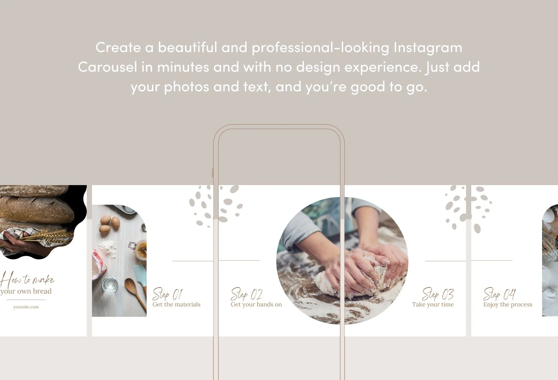 Scarlett Food and Nutrition 6-Page Carousel Canva Template