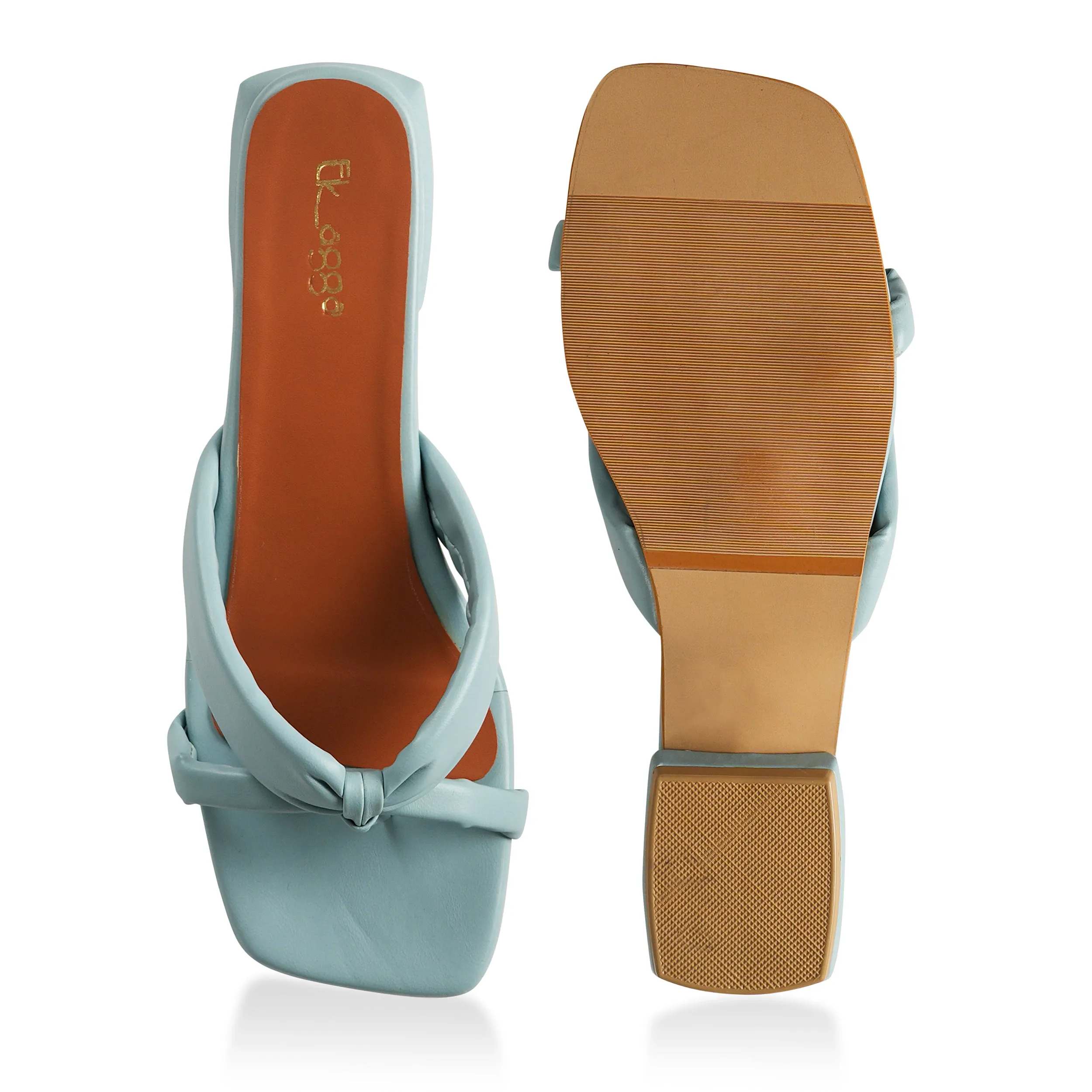 Strapped Blue Heels