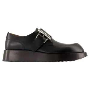 T-Bar Loafers - Alexander McQueen - Leather - Black
