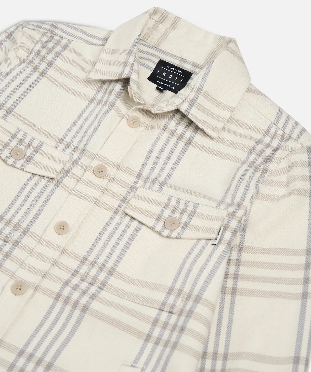 The Alamo L/s Shirt - Off White Wheat