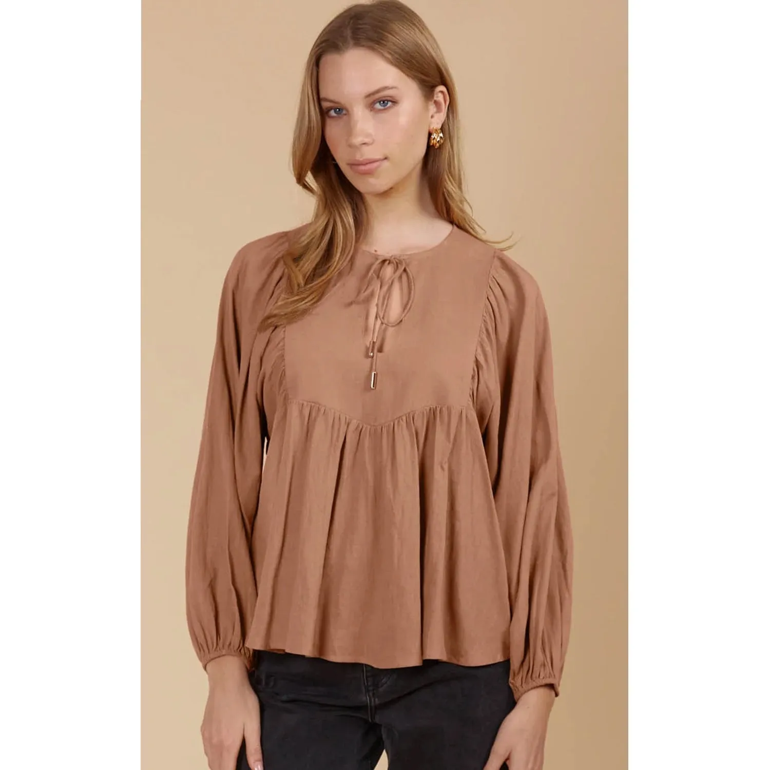 Top Venus Blouse - Toffee