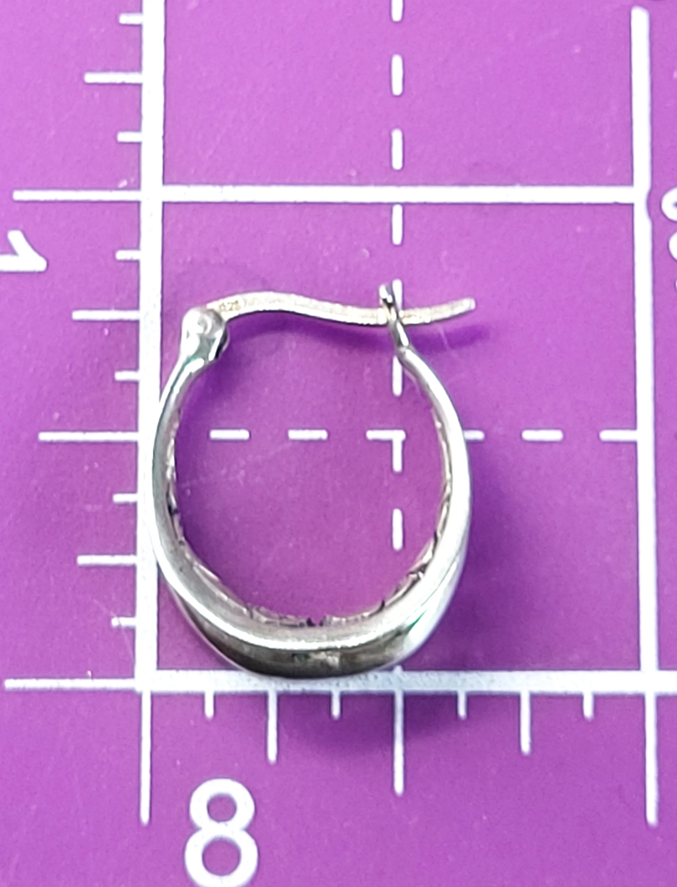 Tribal Balinese Bali style open work vintage thick sterling silver lever back hoop earrings