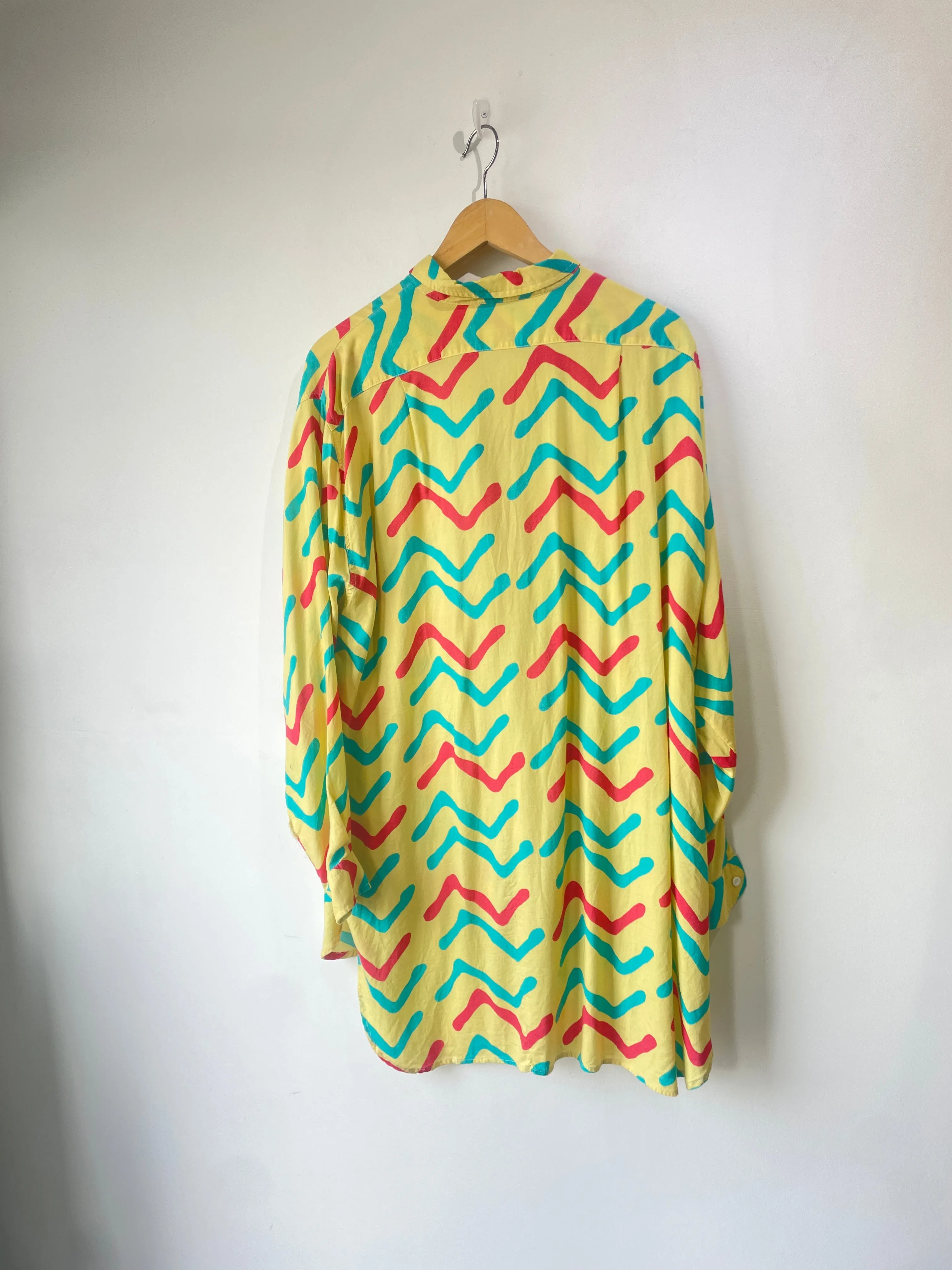 Vintage Club California Zig Zag Print Shirt