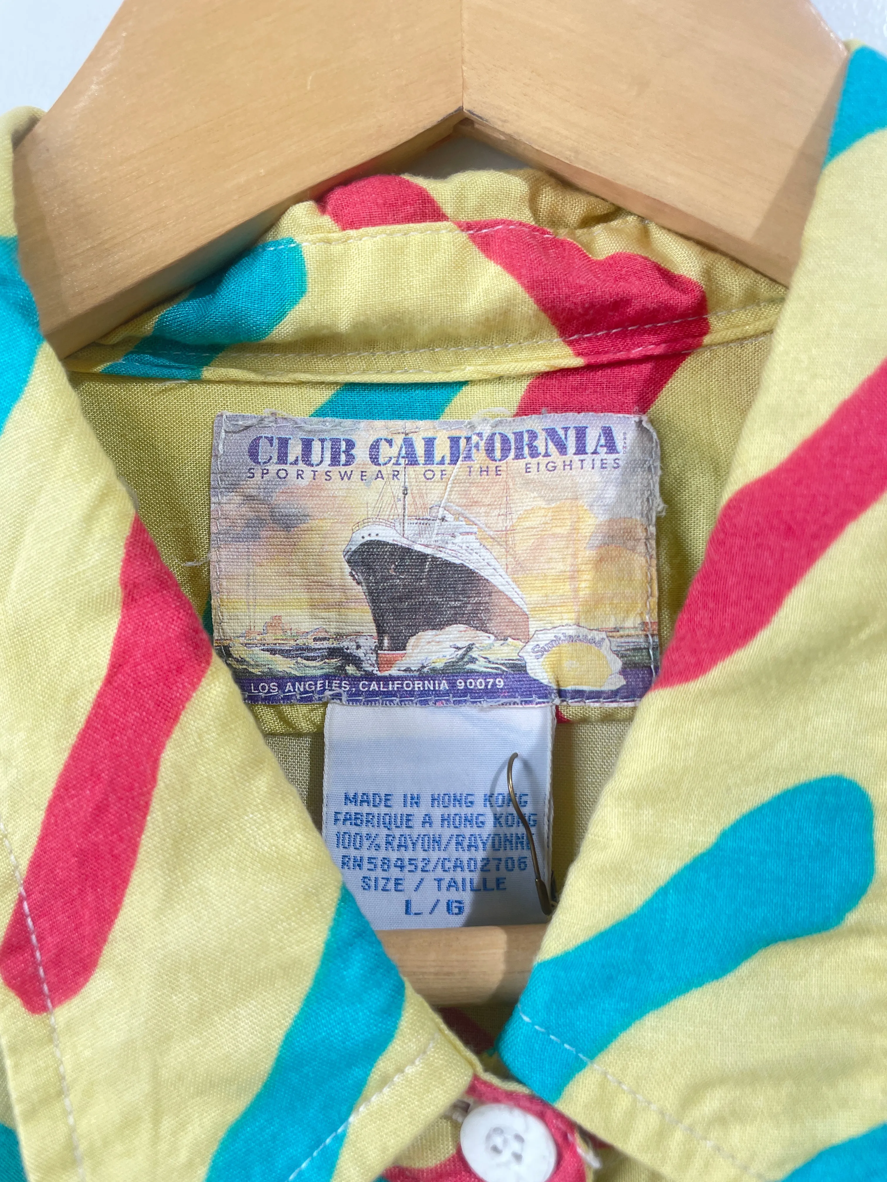 Vintage Club California Zig Zag Print Shirt