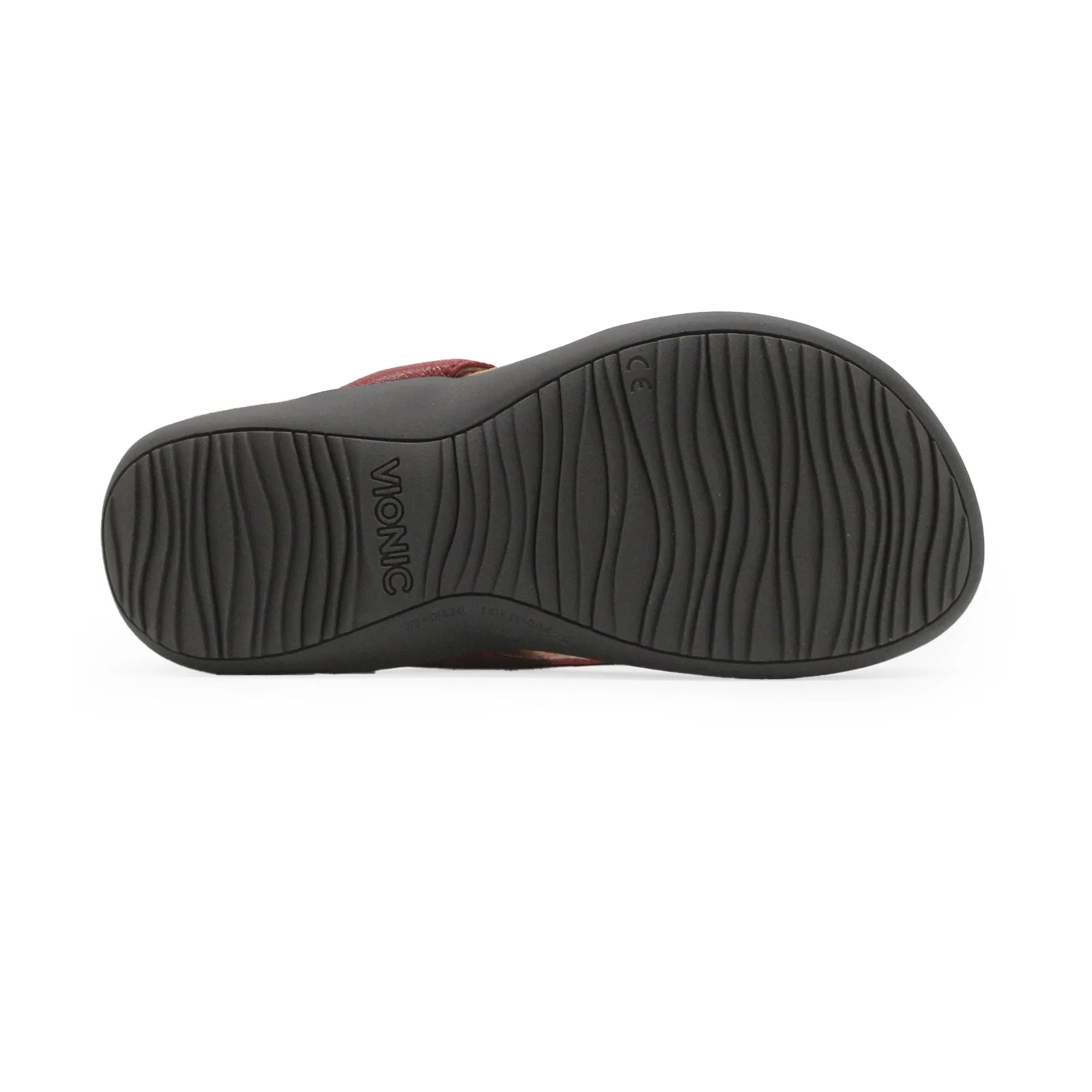 Vionic Bella Leather Women's Toe Post Sandals