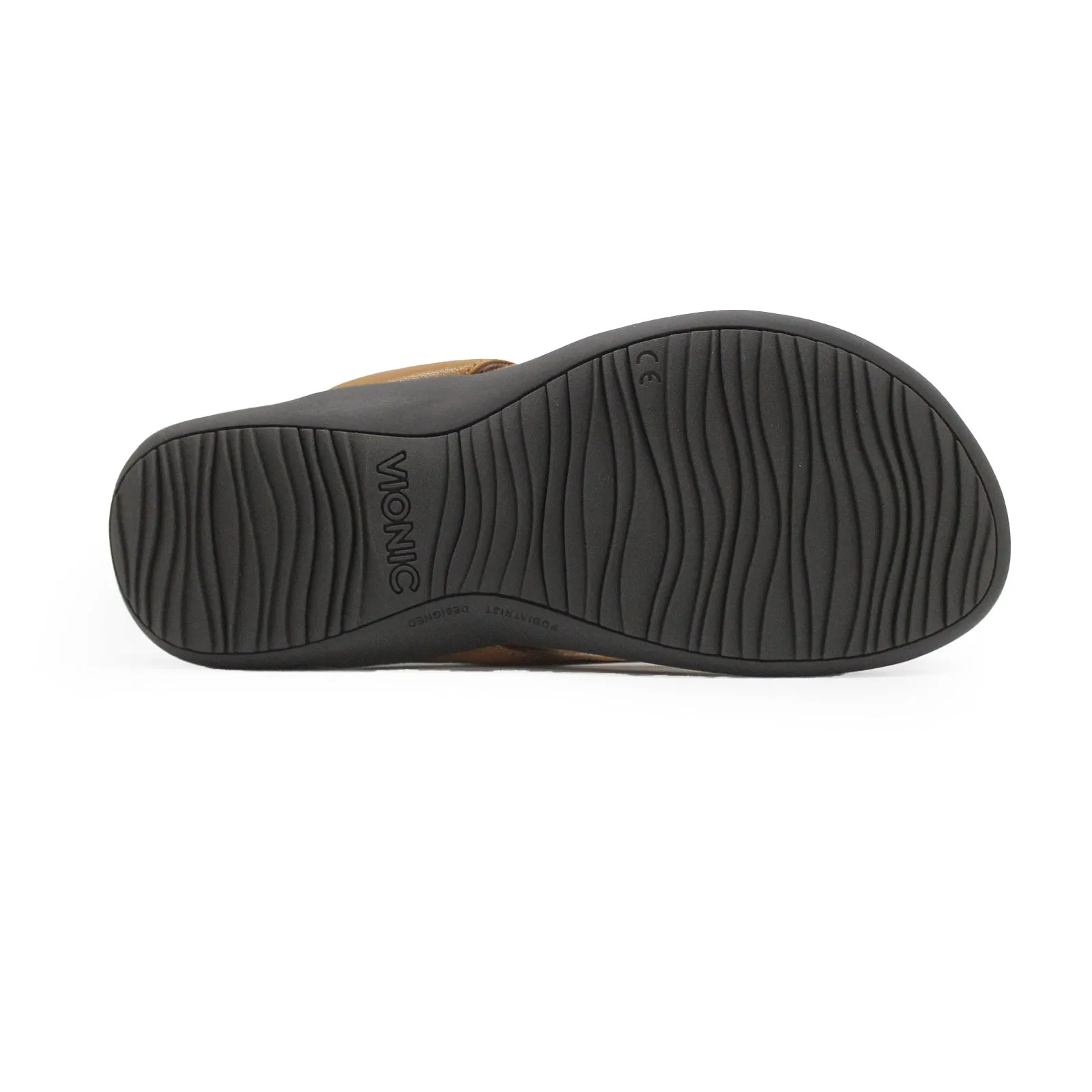 Vionic Bella Leather Women's Toe Post Sandals