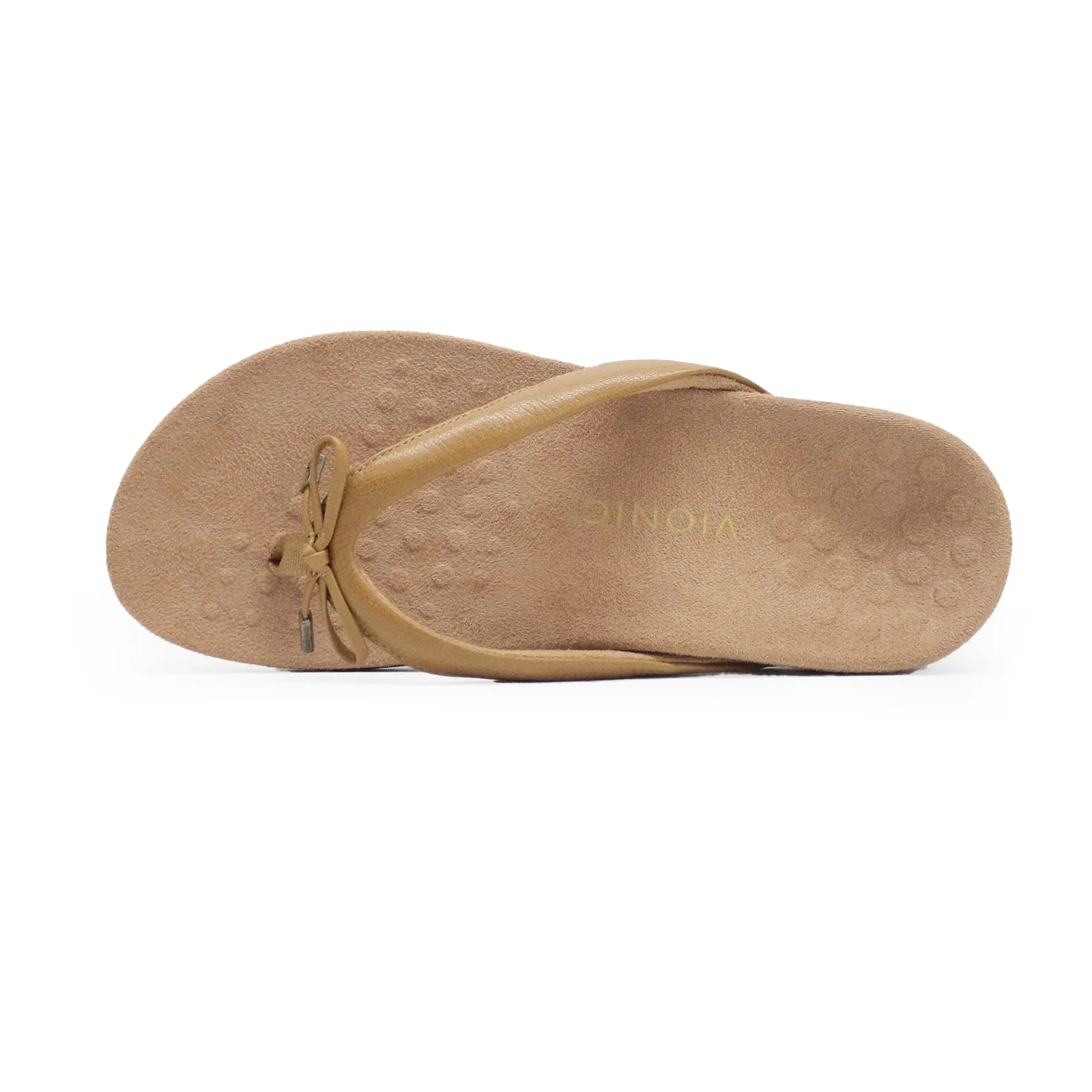 Vionic Bella Leather Women's Toe Post Sandals