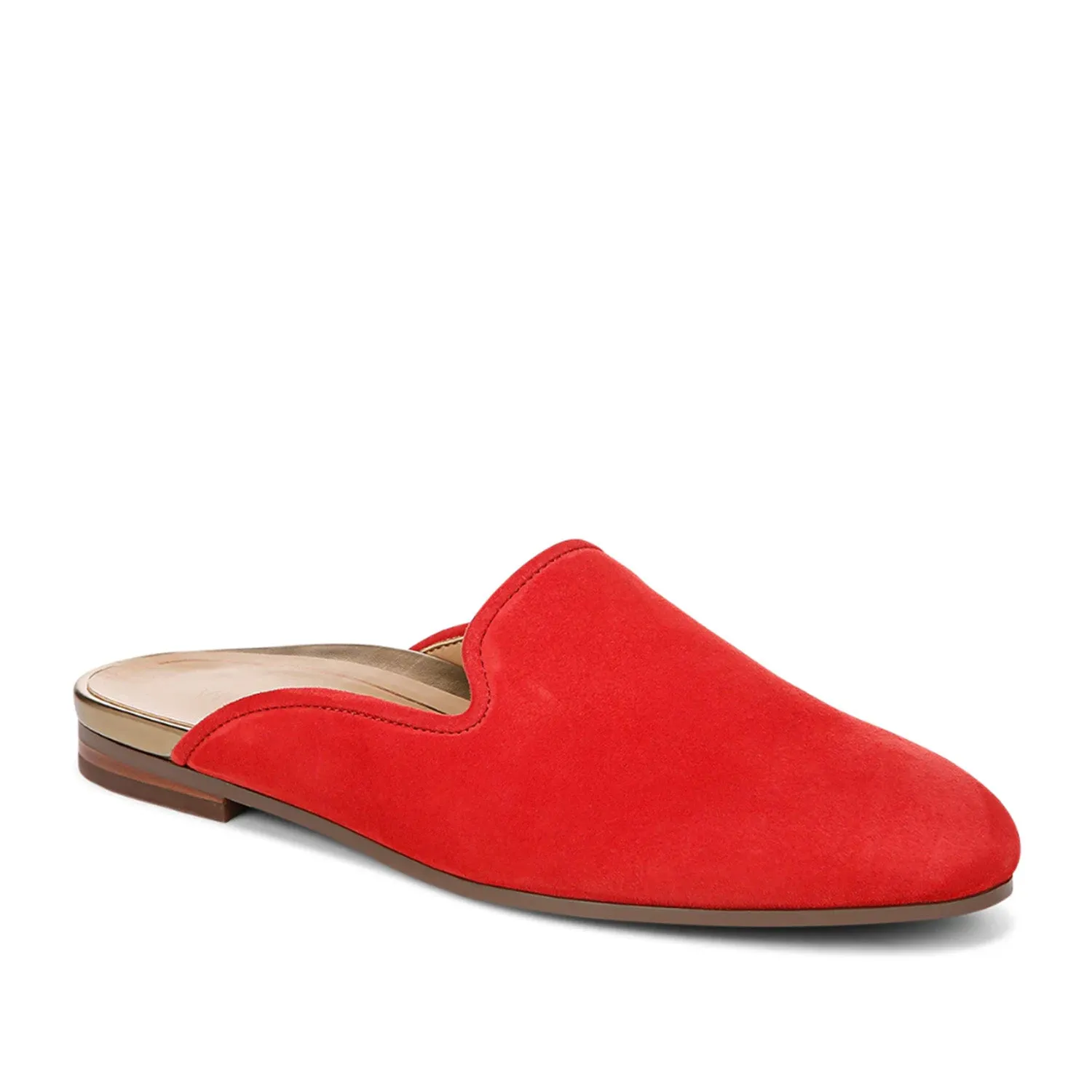Vionic Women's Willa Flat Mule in Red Suede