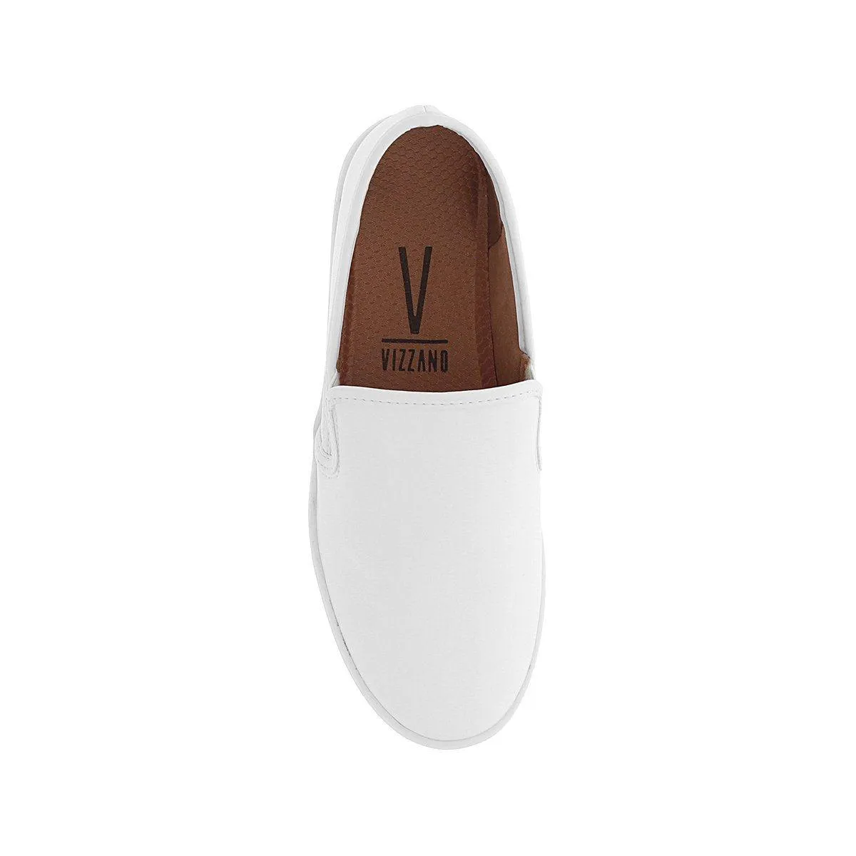Vizzano 1214-200 White Sole Loafer in White Napa