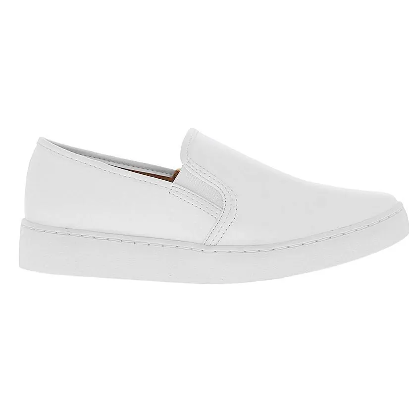 Vizzano 1214-200 White Sole Loafer in White Napa
