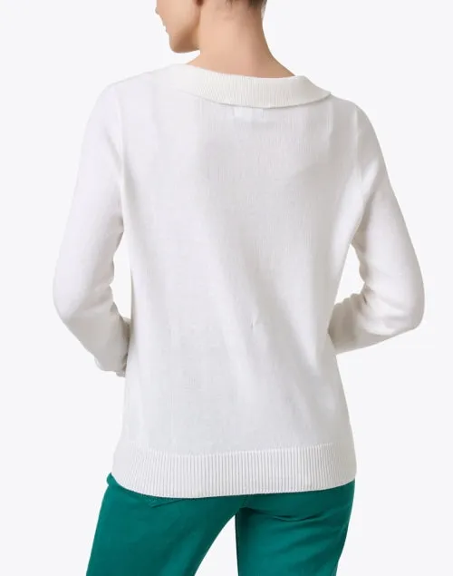 White Polo Sweater