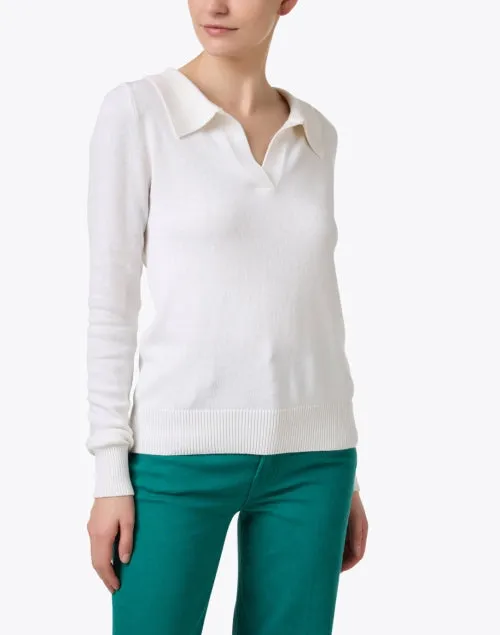 White Polo Sweater