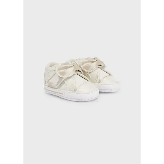 White Pre-Walker Shoes