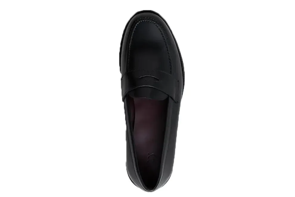 Women The Penny Loafer Black Calf