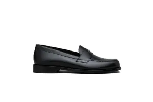Women The Penny Loafer Black Calf